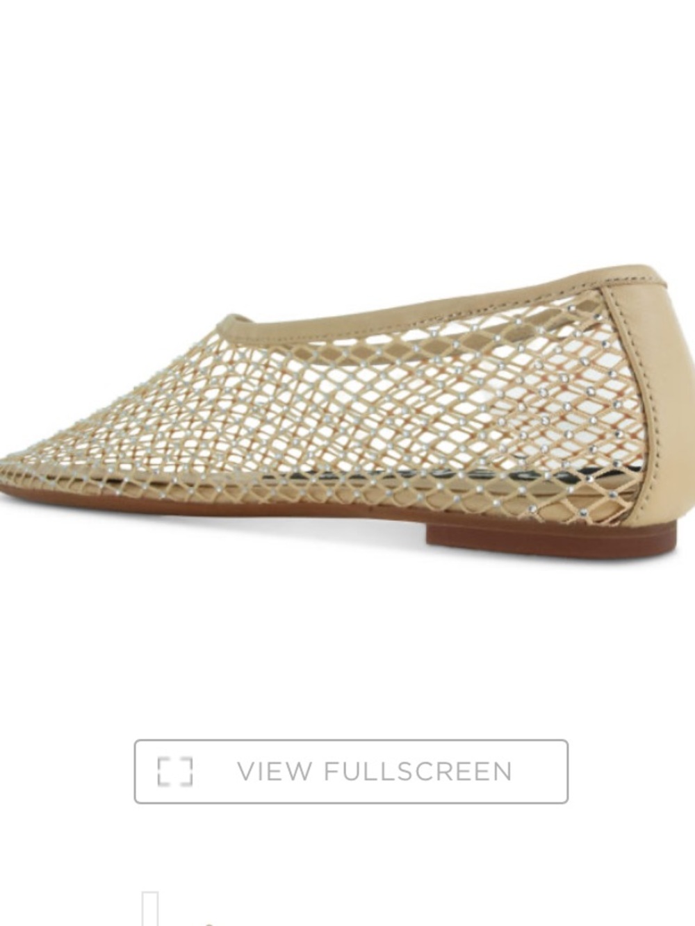 NWT!!! GORGEOUS Senso Women's Nude Crystal Mesh Ballet Flat, size 37 - Picture 7 of 8